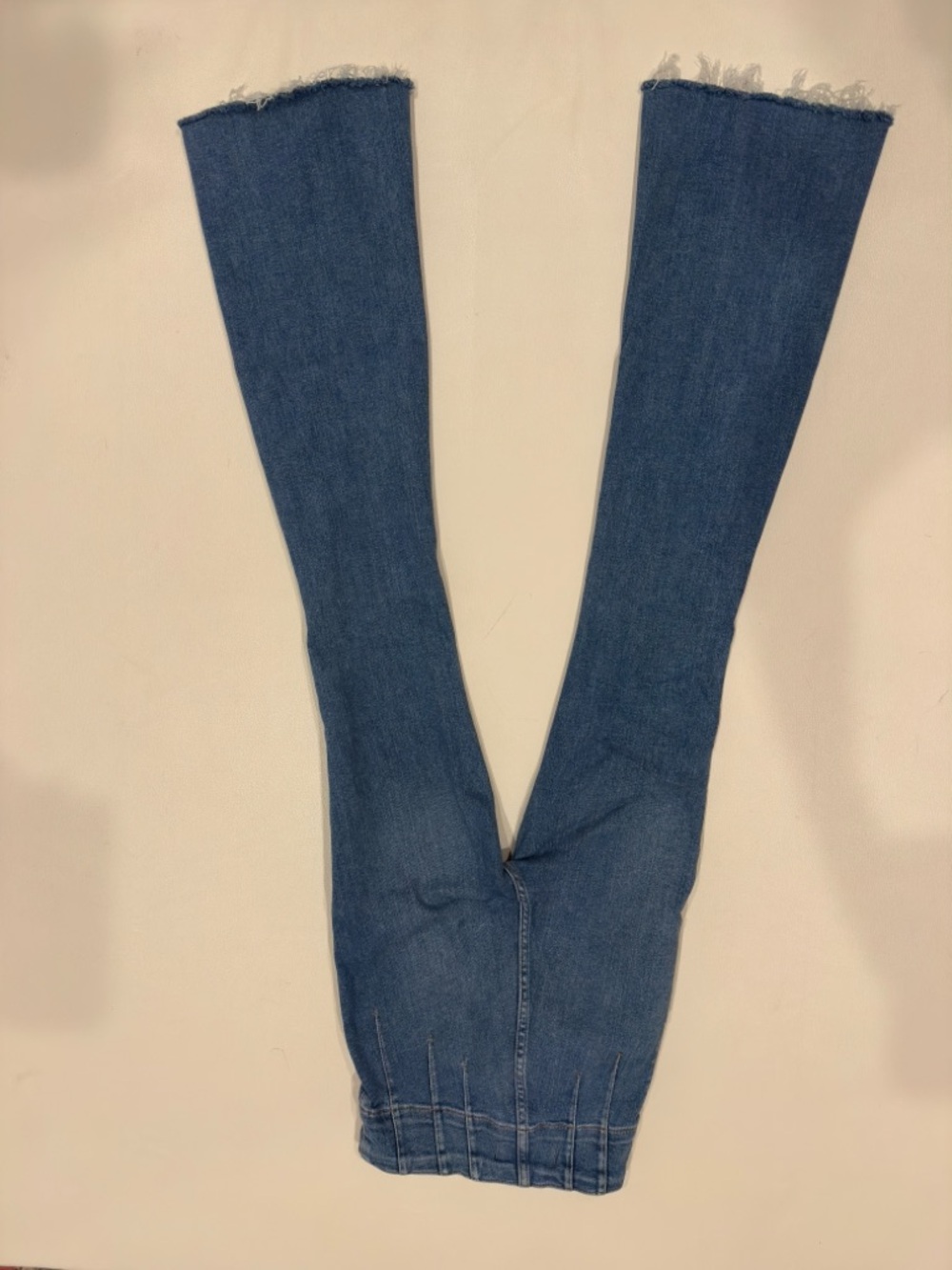 Free People High-Waist Flare Women's Jeans in Medium Blue - Picture 2 of 3